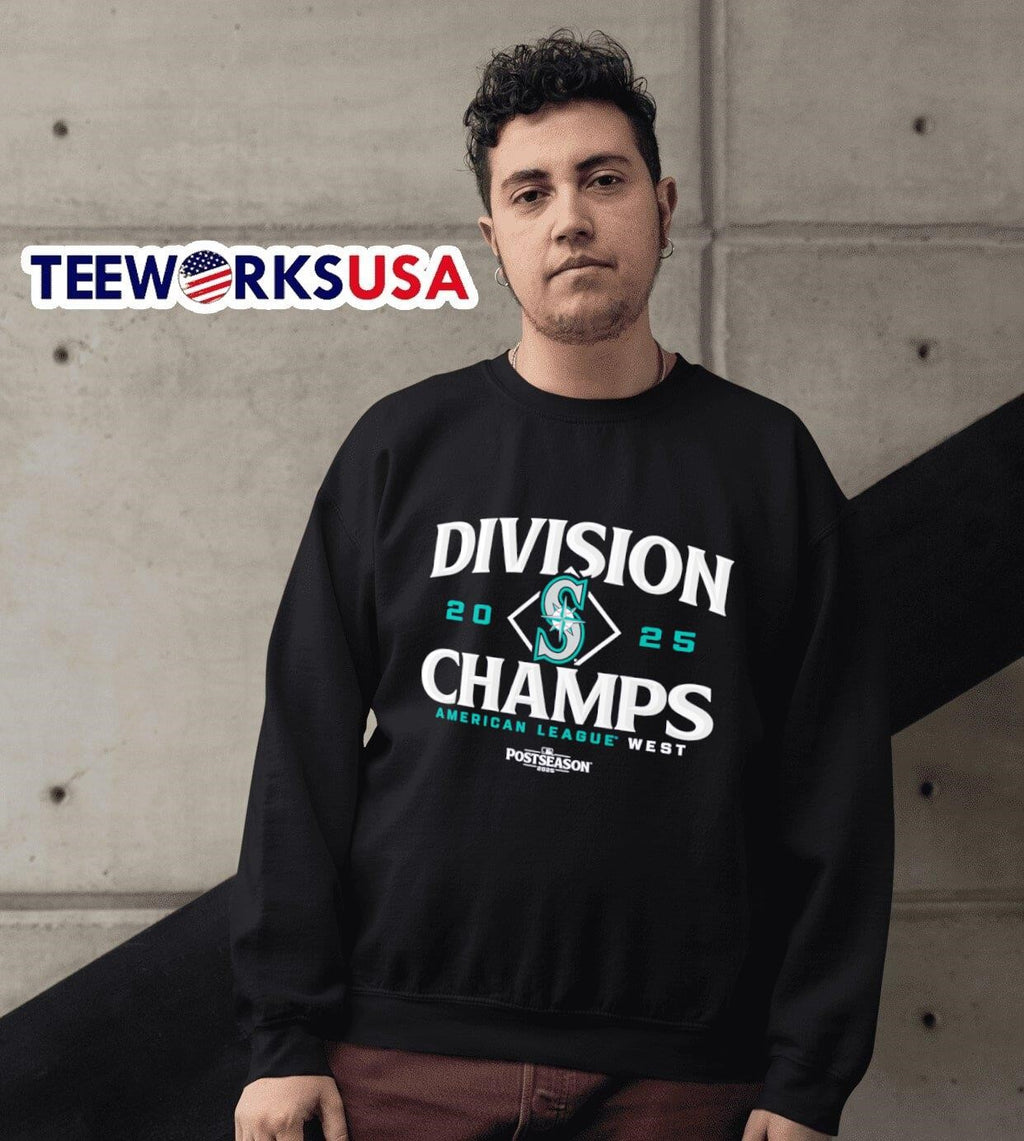 Seattle Mariners 2025 AL West Division Champions - Adult & Kids T-Shirts, Sweatshirts & Hoodies apparel design preview 6
