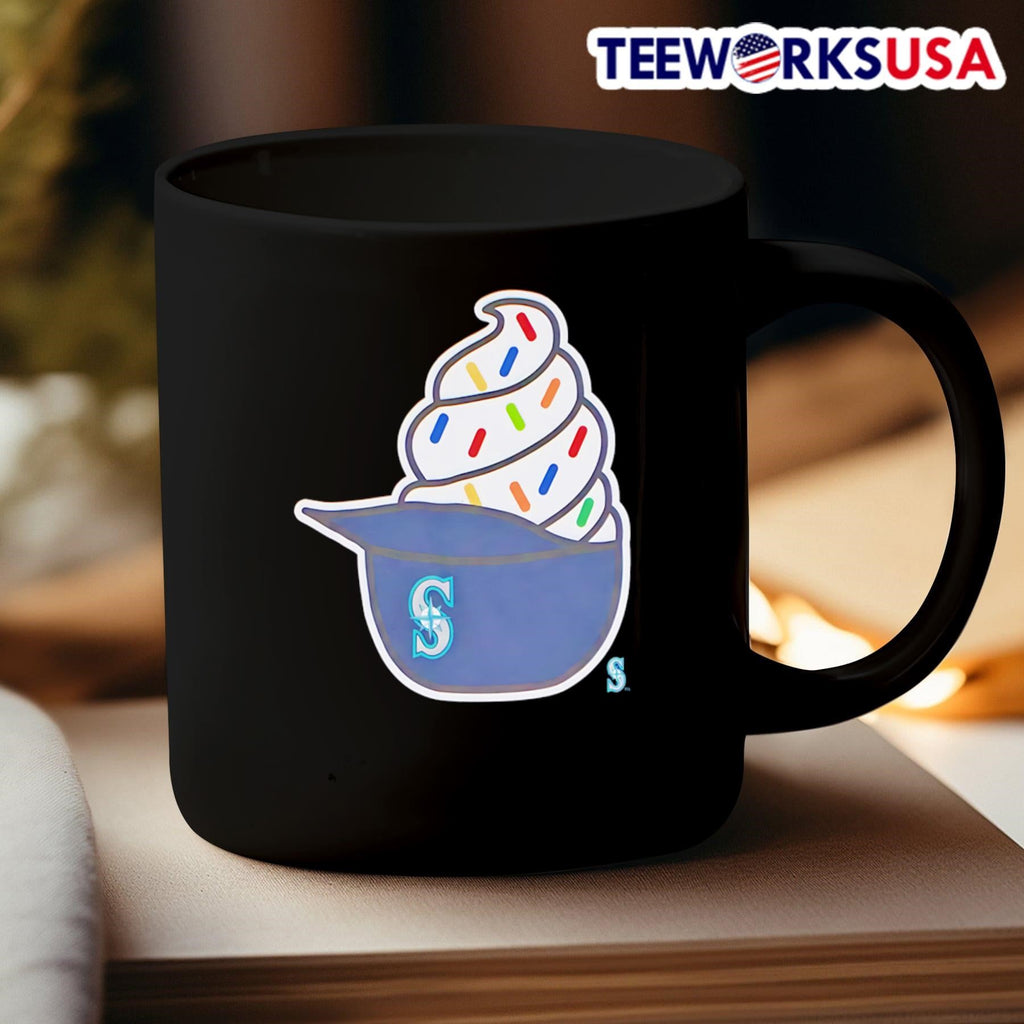 Seattle Mariners Ice Cream - Adult & Kids T-Shirts, Sweatshirts & Hoodies apparel design preview 3