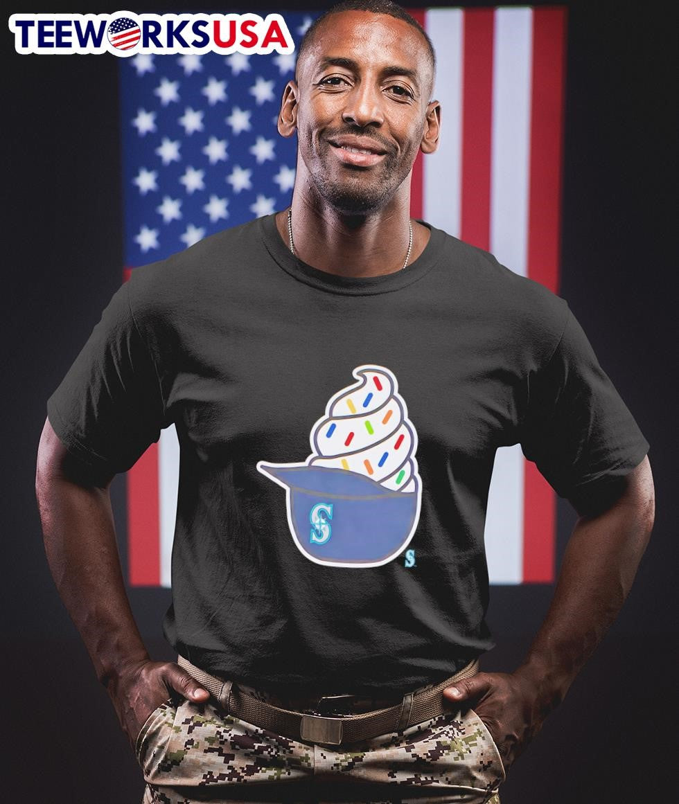 Seattle Mariners Ice Cream - Adult & Kids T-Shirts, Sweatshirts & Hoodies apparel design preview 1