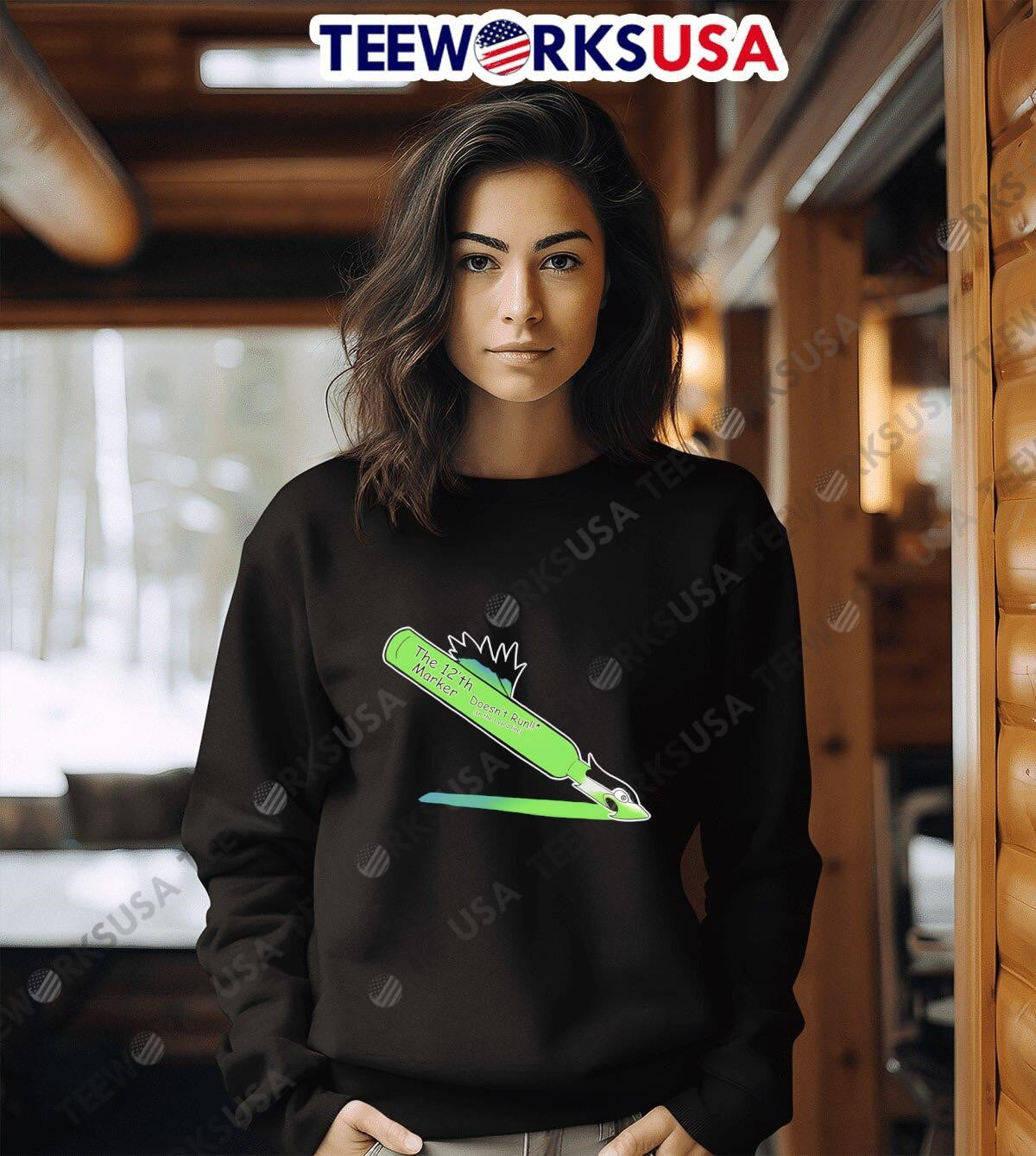 Seattle Seahawks Cursed Highlighter - Adult & Kids T-Shirts, Sweatshirts & Hoodies apparel design preview 6
