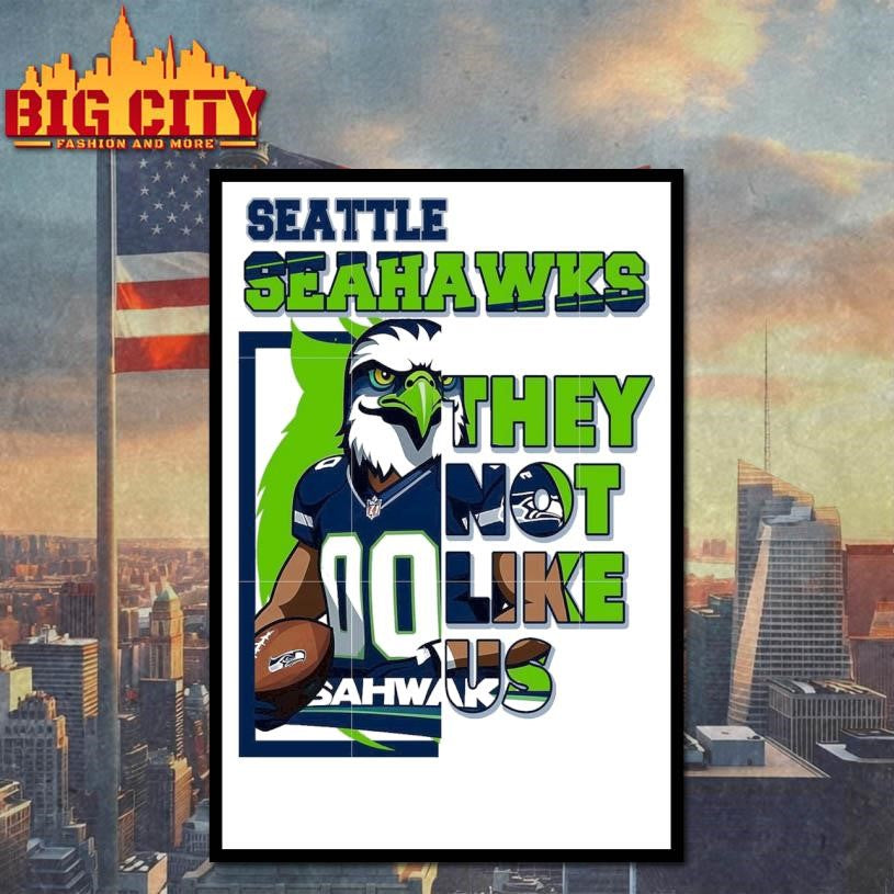Seattle Seahawks they not like us - Adult & Kids T-Shirts, Sweatshirts & Hoodies apparel design preview 4