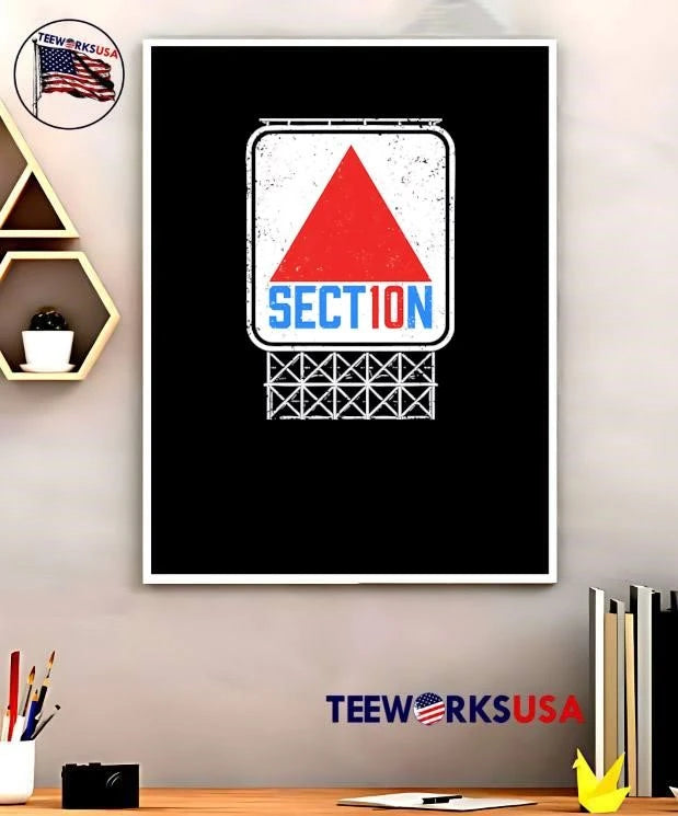 Sect10n Distressed Red Triangle Citgo Billboard Sign - Adult & Kids T-Shirts, Sweatshirts & Hoodies apparel design preview 5