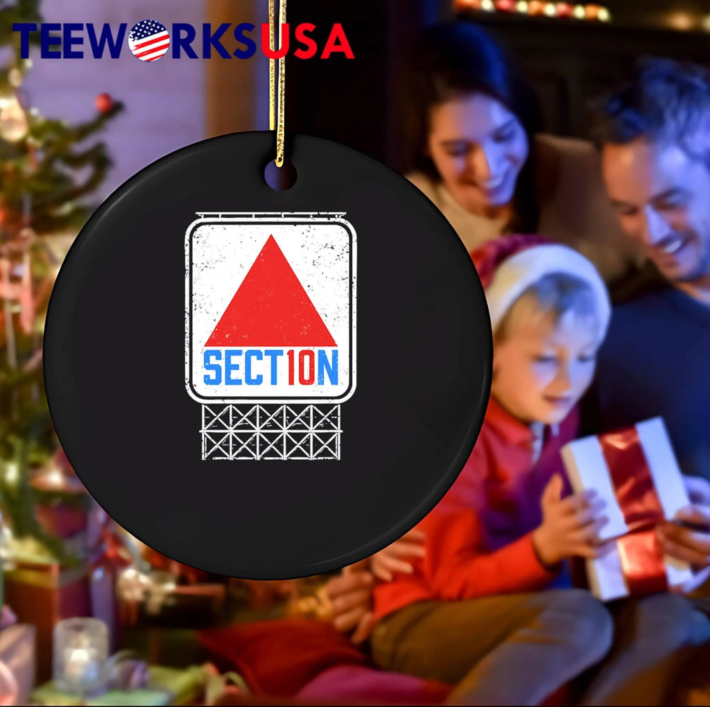 Sect10n Distressed Red Triangle Citgo Billboard Sign - Adult & Kids T-Shirts, Sweatshirts & Hoodies apparel design preview 4