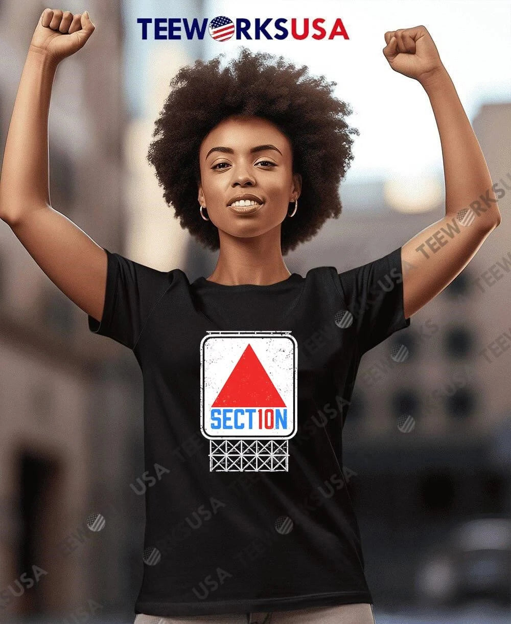 Sect10n Distressed Red Triangle Citgo Billboard Sign - Adult & Kids T-Shirts, Sweatshirts & Hoodies apparel design preview 7