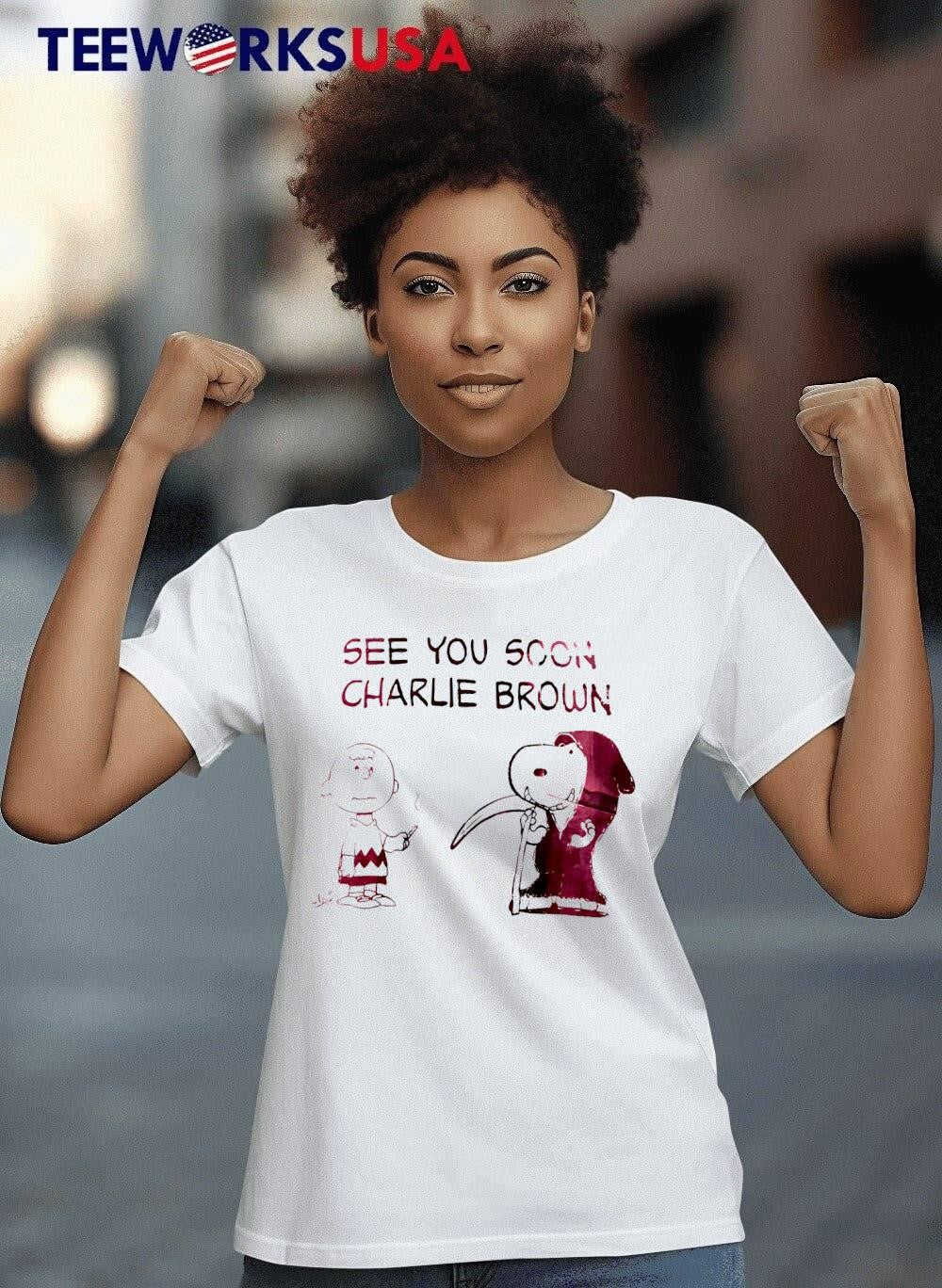 See You Soon Charlie Brown Grim Reaper Peanuts - Adult & Kids T-Shirts, Sweatshirts & Hoodies apparel design preview 6