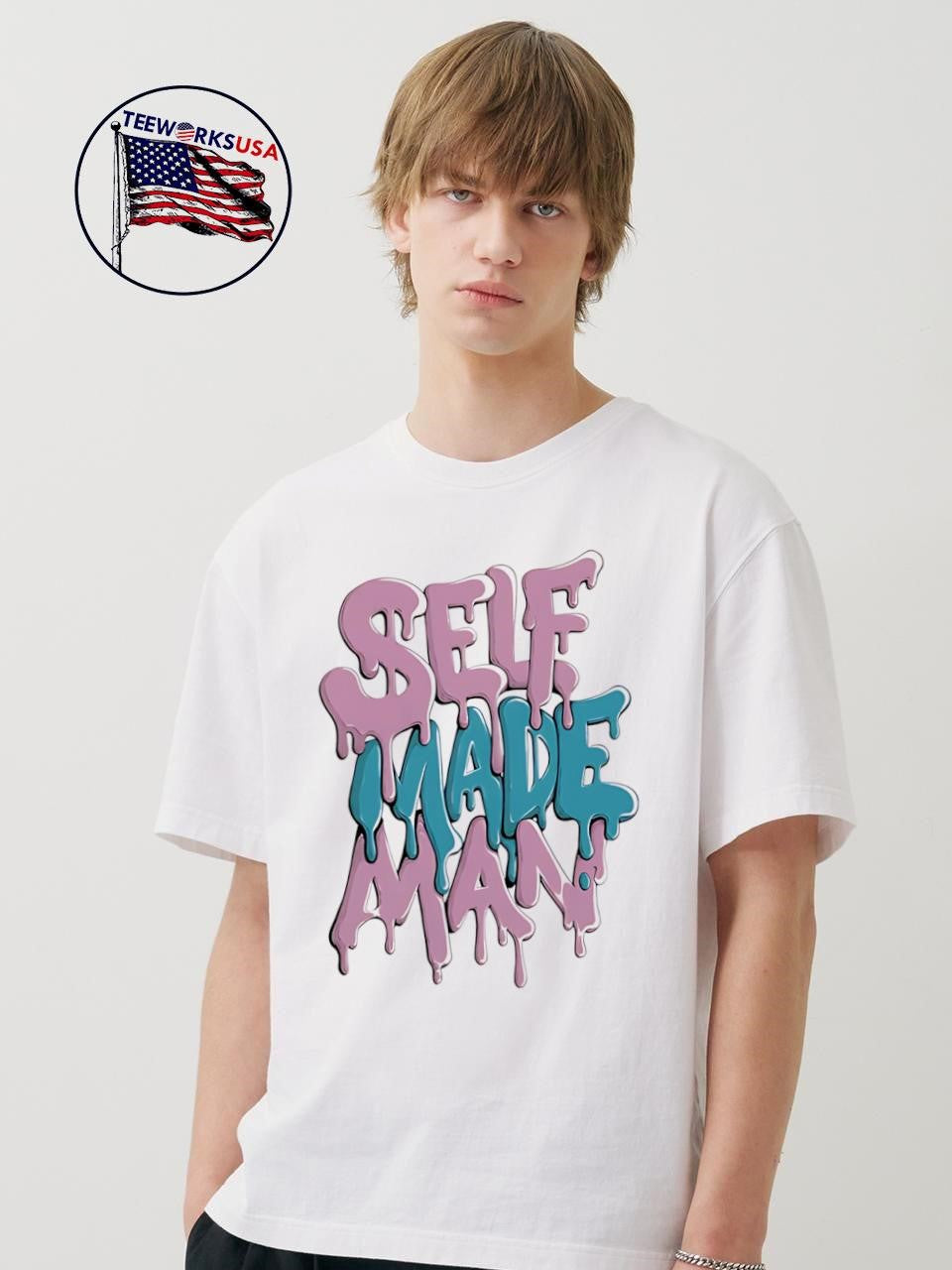 Self Made Man melt - Adult & Kids T-Shirts, Sweatshirts & Hoodies apparel design preview 1