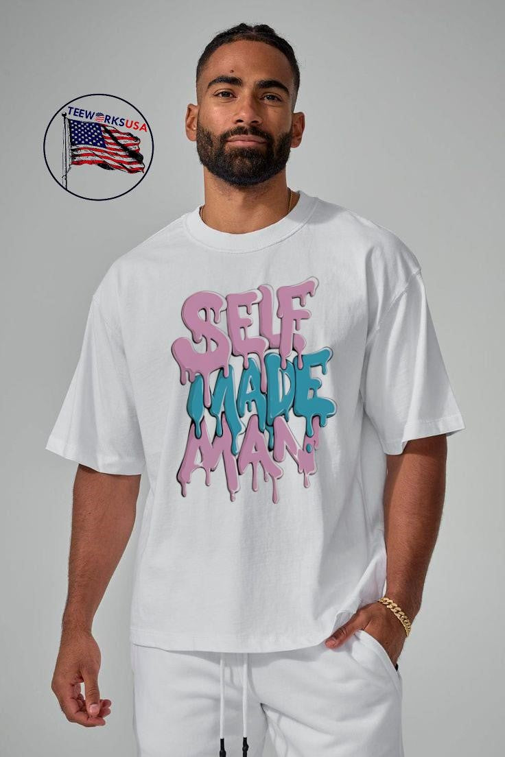 Self Made Man melt - Adult & Kids T-Shirts, Sweatshirts & Hoodies apparel design preview 5