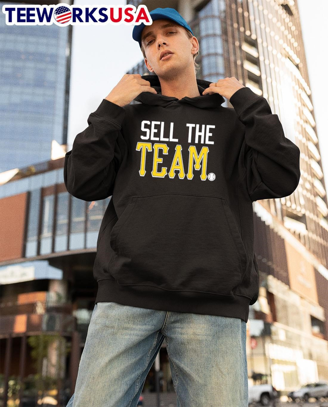 Sell the team baseball - Adult & Kids T-Shirts, Sweatshirts & Hoodies apparel design preview 3