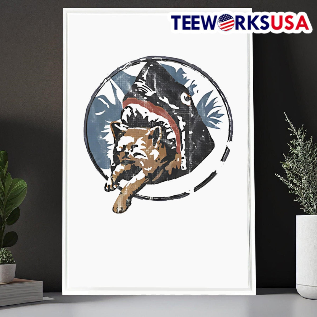 Shark eating kitten - Adult & Kids T-Shirts, Sweatshirts & Hoodies apparel design preview 6