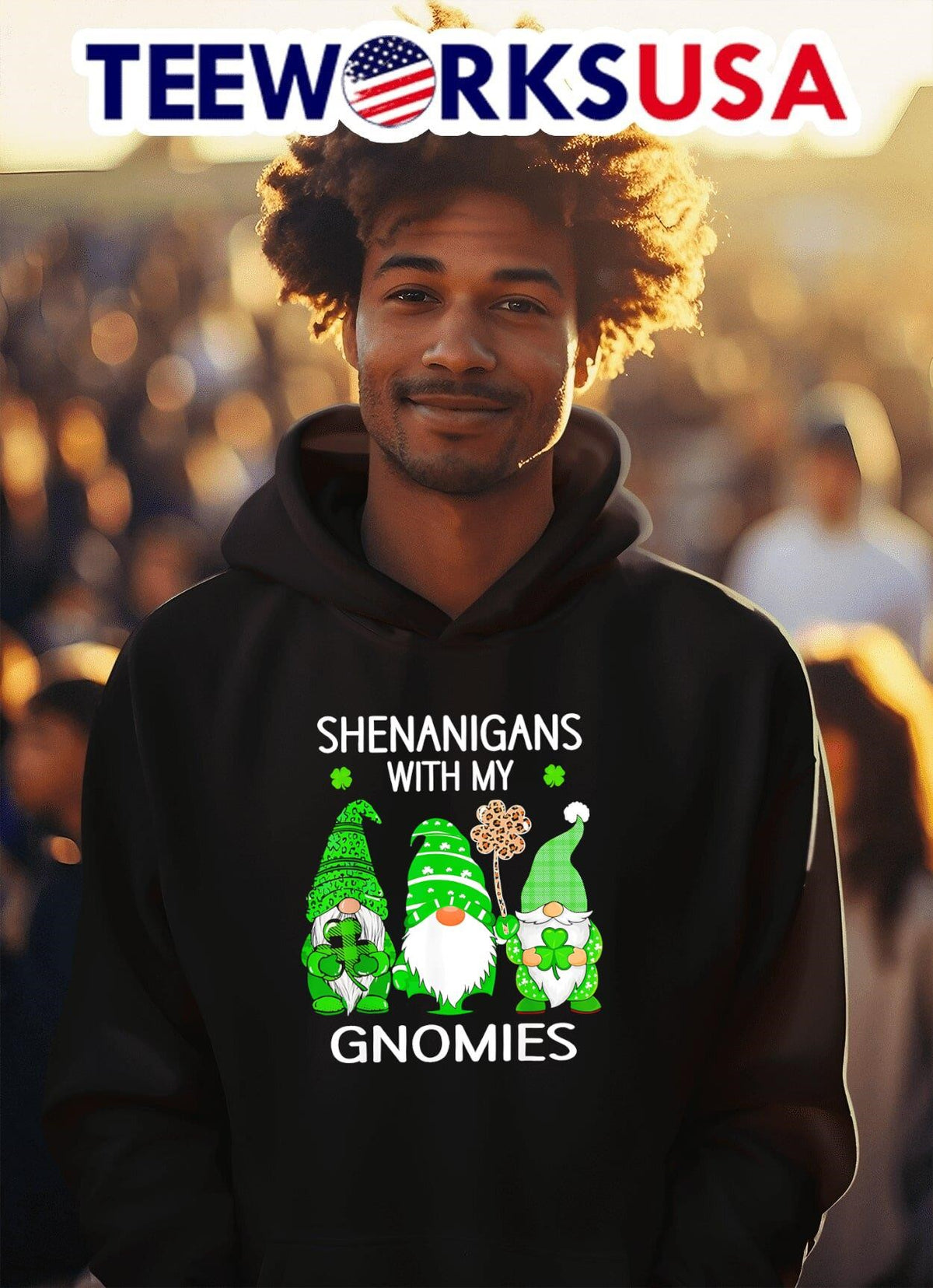 Shenanigans with my gnomies - Adult & Kids T-Shirts, Sweatshirts & Hoodies apparel design preview 2