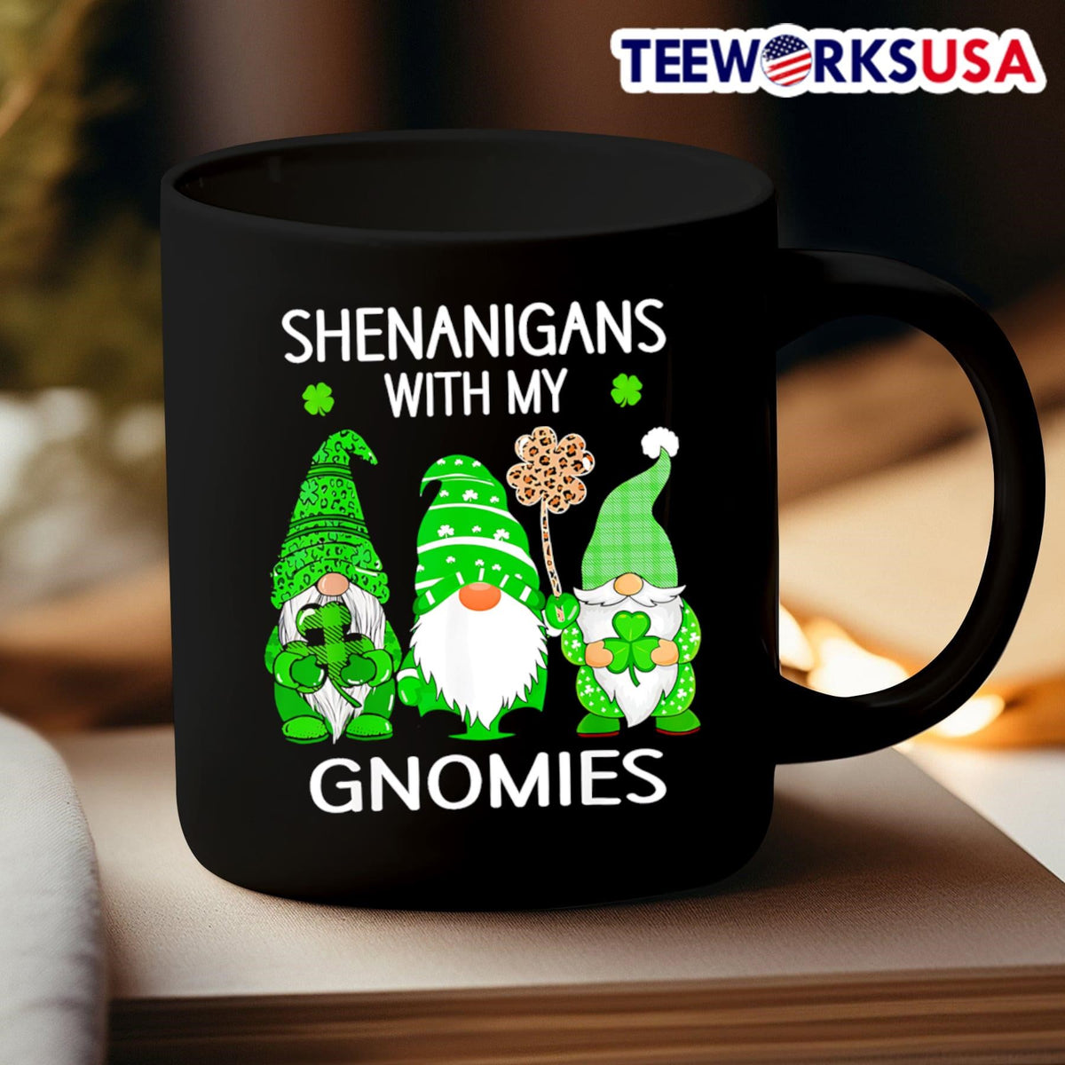 Shenanigans with my gnomies - Adult & Kids T-Shirts, Sweatshirts & Hoodies apparel design preview 3