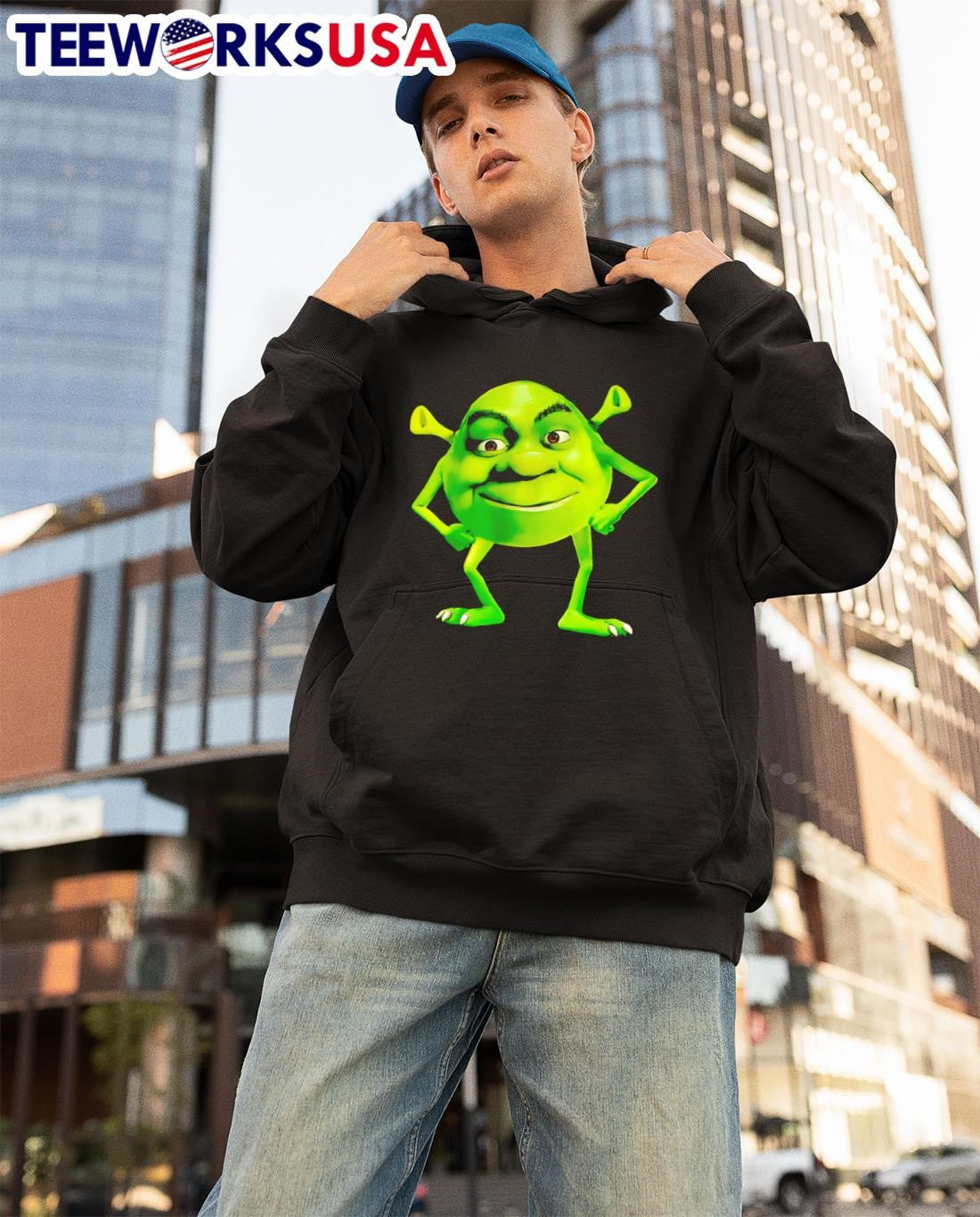 Shrek Meme Face - Adult & Kids T-Shirts, Sweatshirts & Hoodies apparel design preview 3