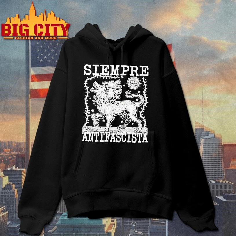 Siempre Antifascista Vintage - Adult & Kids T-Shirts, Sweatshirts & Hoodies apparel design preview 2
