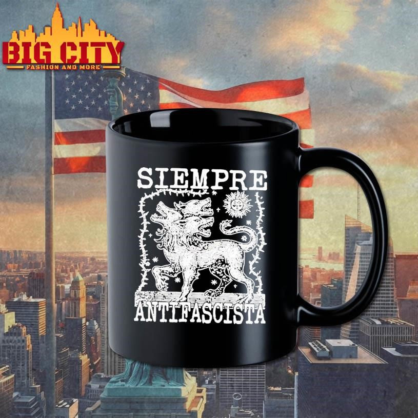 Siempre Antifascista Vintage - Adult & Kids T-Shirts, Sweatshirts & Hoodies apparel design preview 3