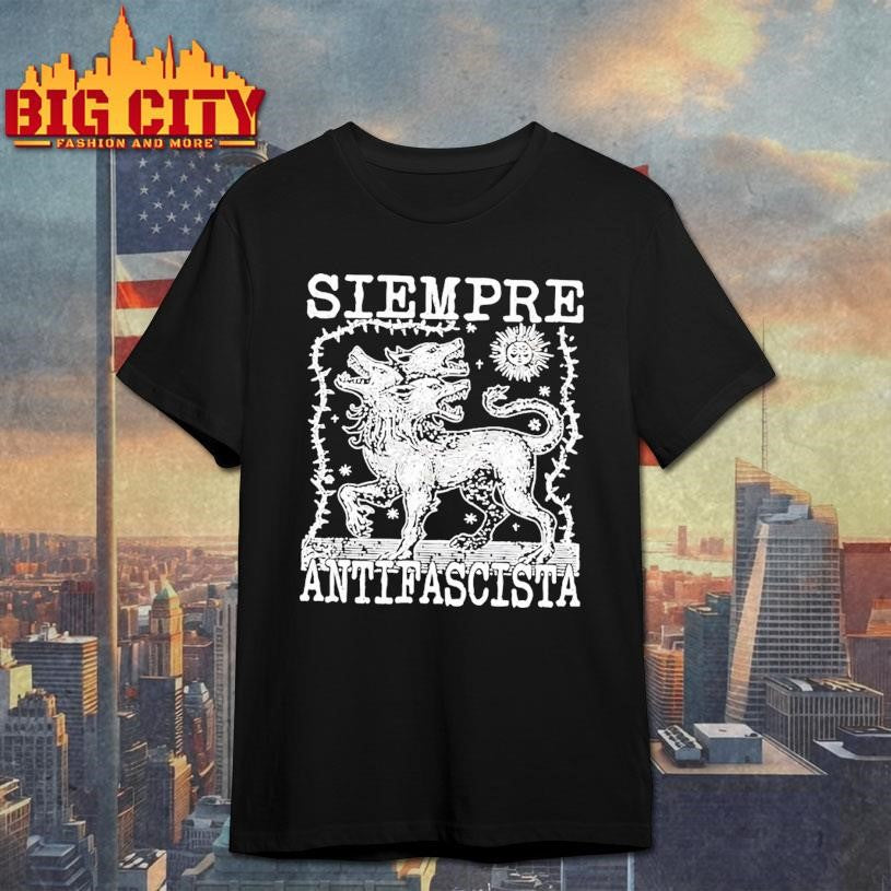 Siempre Antifascista Vintage - Adult & Kids T-Shirts, Sweatshirts & Hoodies apparel design preview 1