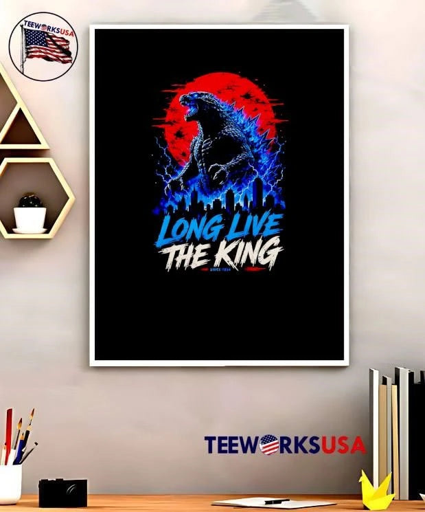 Since 1954 Godzilla Roaring Long Live The King City - Adult & Kids T-Shirts, Sweatshirts & Hoodies apparel design preview 5