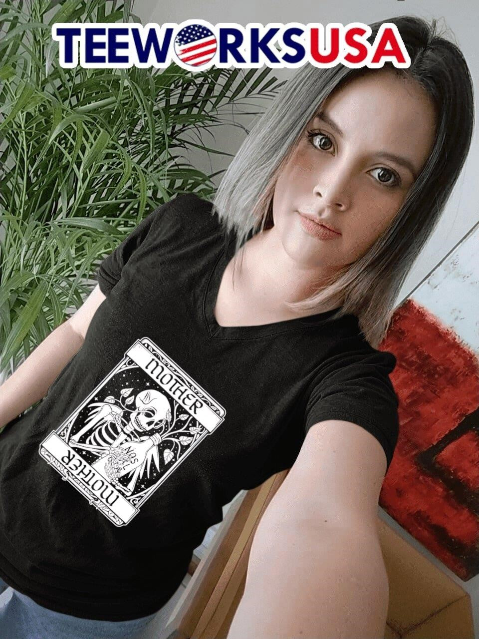 Skeleton Mother Tarot Card - Adult & Kids T-Shirts, Sweatshirts & Hoodies apparel design preview 7
