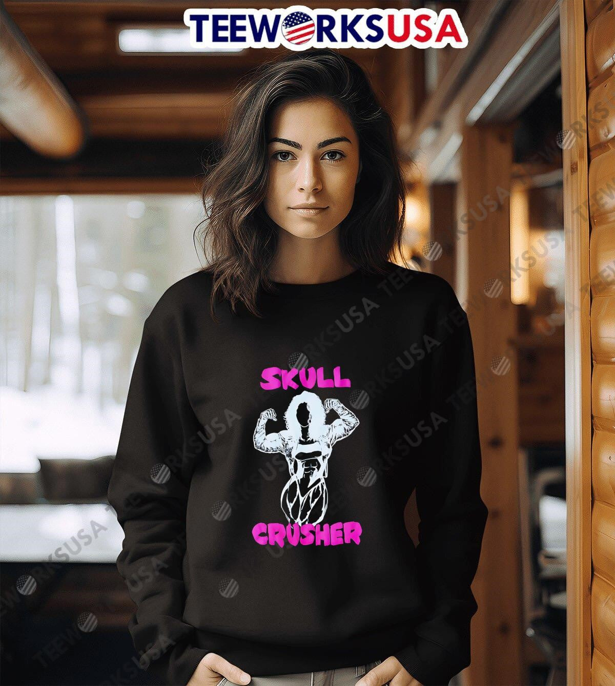 Skull Crusher girl gym - Adult & Kids T-Shirts, Sweatshirts & Hoodies apparel design preview 6