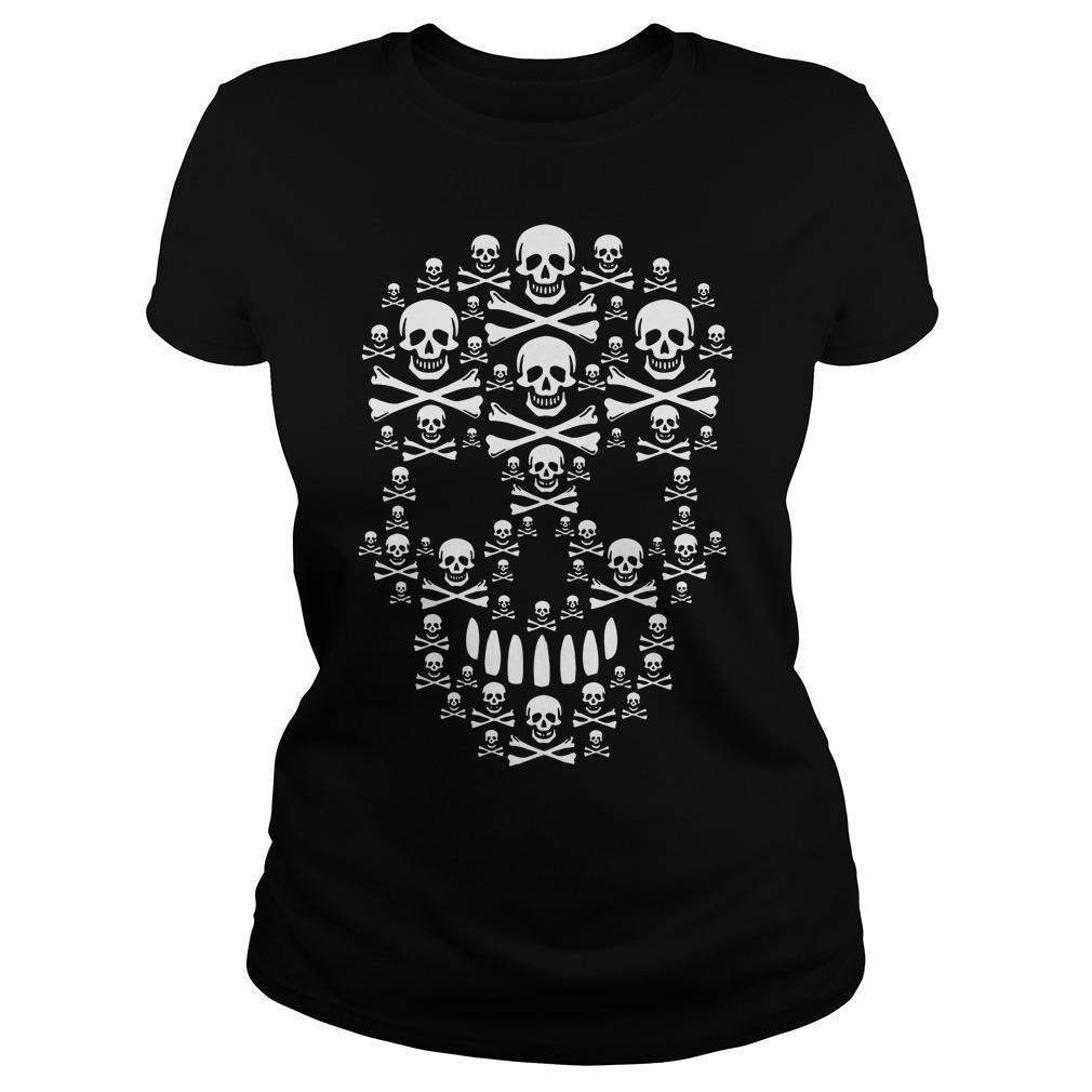 Skull Made Of Skulls - Adult & Kids T-Shirts, Sweatshirts & Hoodies apparel design preview 2