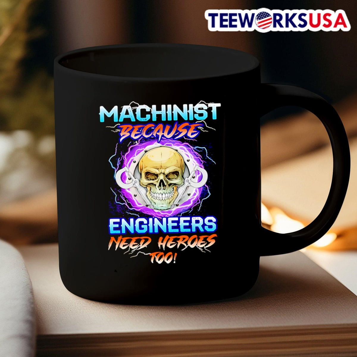 Skull machinist because engineers need heroes too - Adult & Kids T-Shirts, Sweatshirts & Hoodies apparel design preview 3