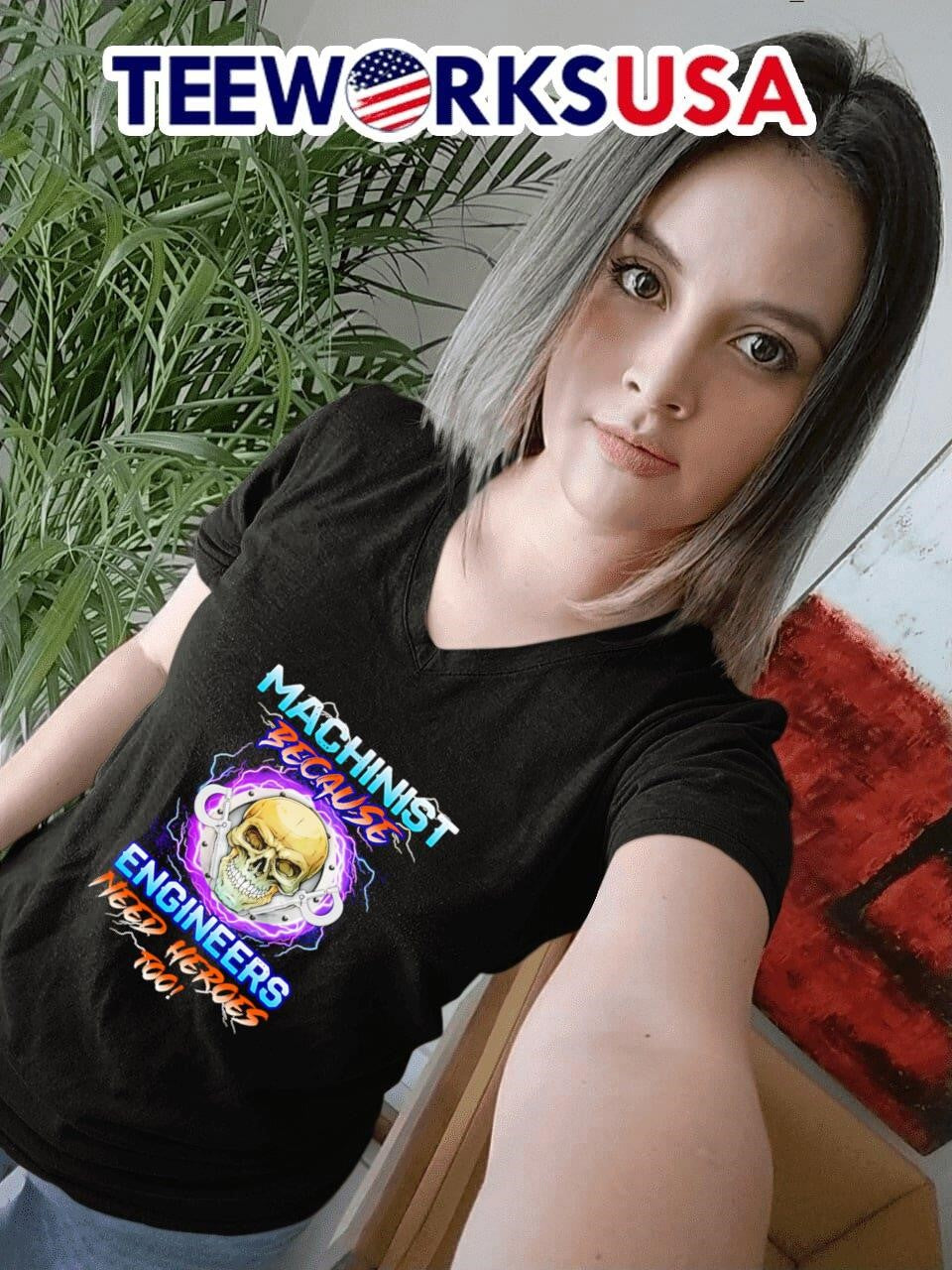 Skull machinist because engineers need heroes too - Adult & Kids T-Shirts, Sweatshirts & Hoodies apparel design preview 7