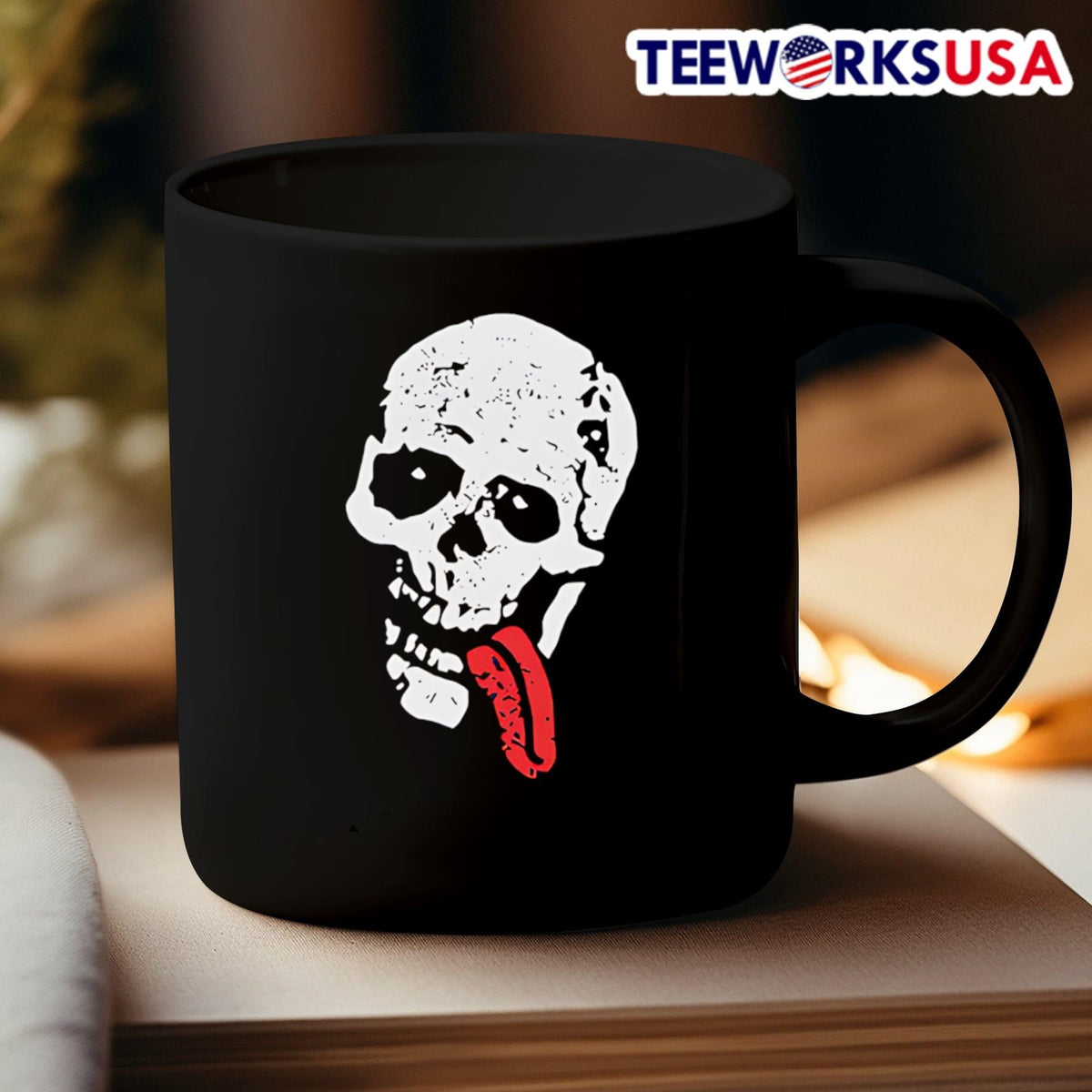Skull with tongue - Adult & Kids T-Shirts, Sweatshirts & Hoodies apparel design preview 3