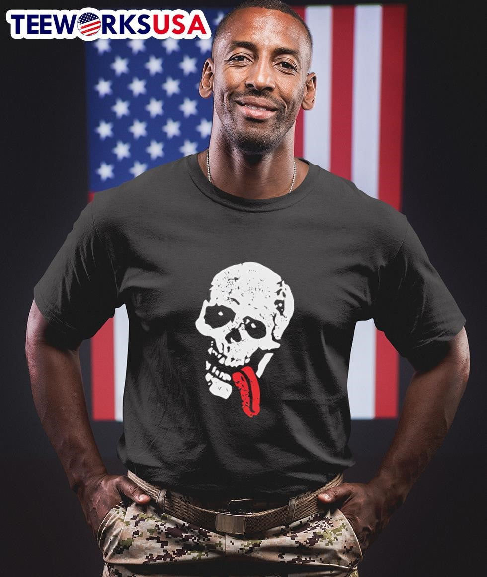 Skull with tongue - Adult & Kids T-Shirts, Sweatshirts & Hoodies apparel design preview 1