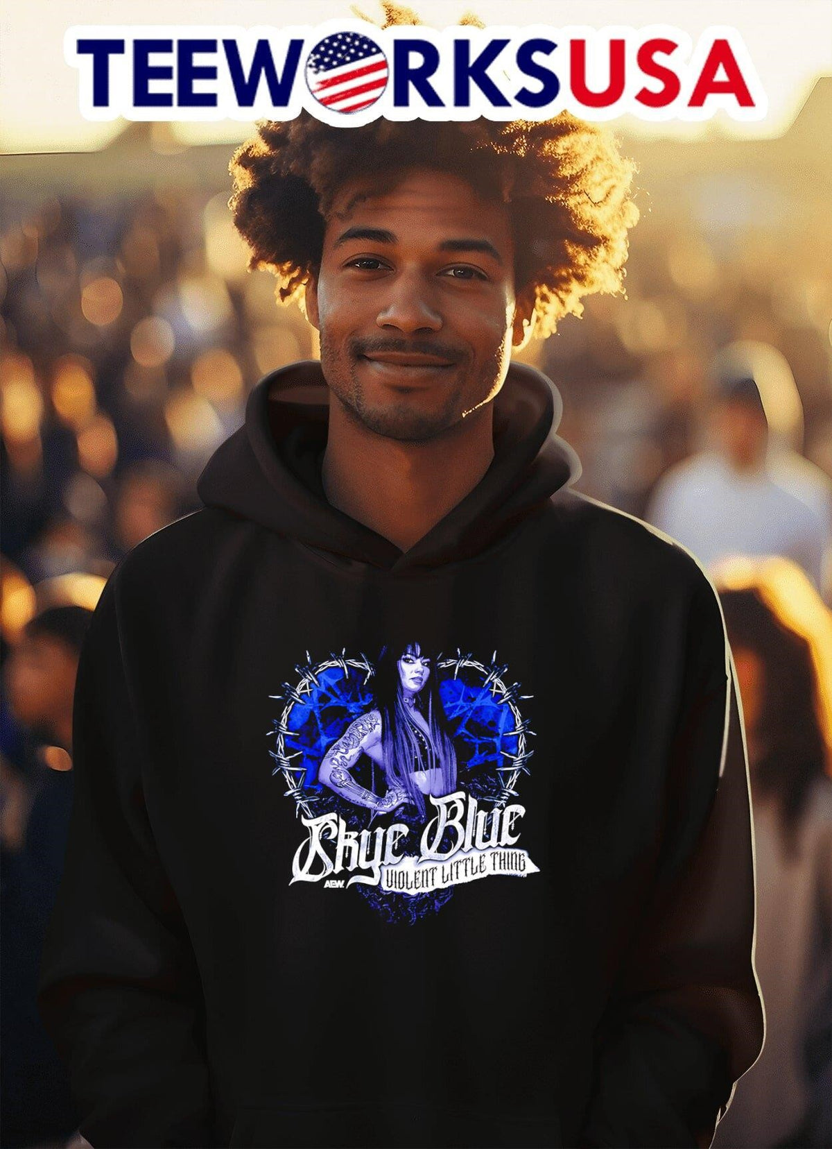 Skye Blue Violent Little Thing - Adult & Kids T-Shirts, Sweatshirts & Hoodies apparel design preview 2