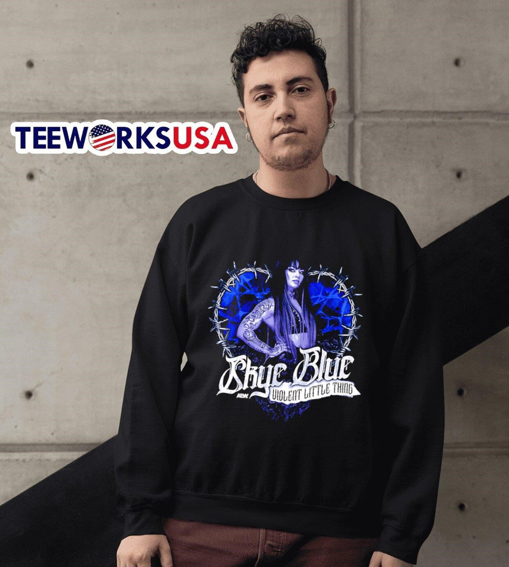 Skye Blue Violent Little Thing - Adult & Kids T-Shirts, Sweatshirts & Hoodies apparel design preview 6