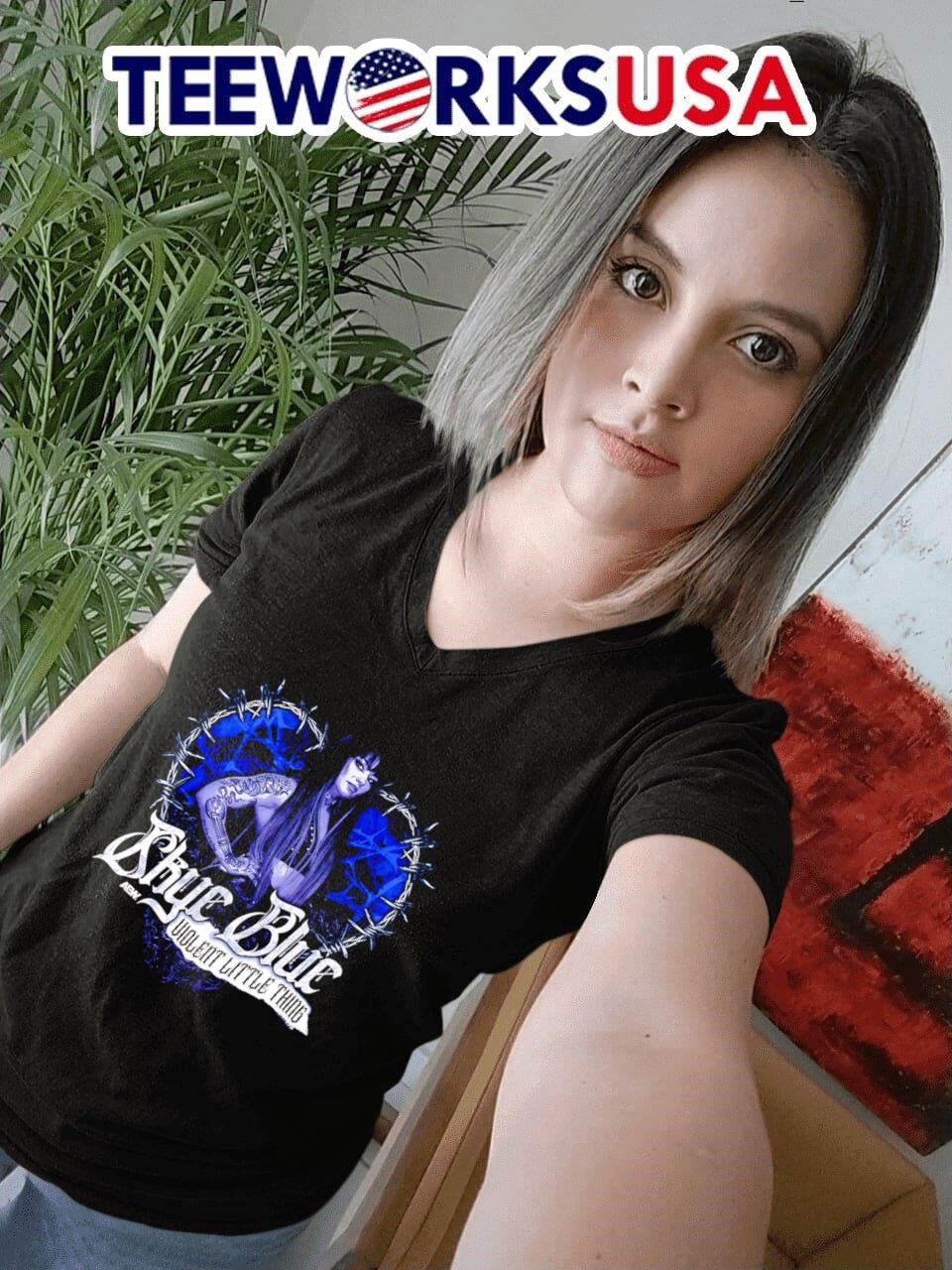 Skye Blue Violent Little Thing - Adult & Kids T-Shirts, Sweatshirts & Hoodies apparel design preview 7