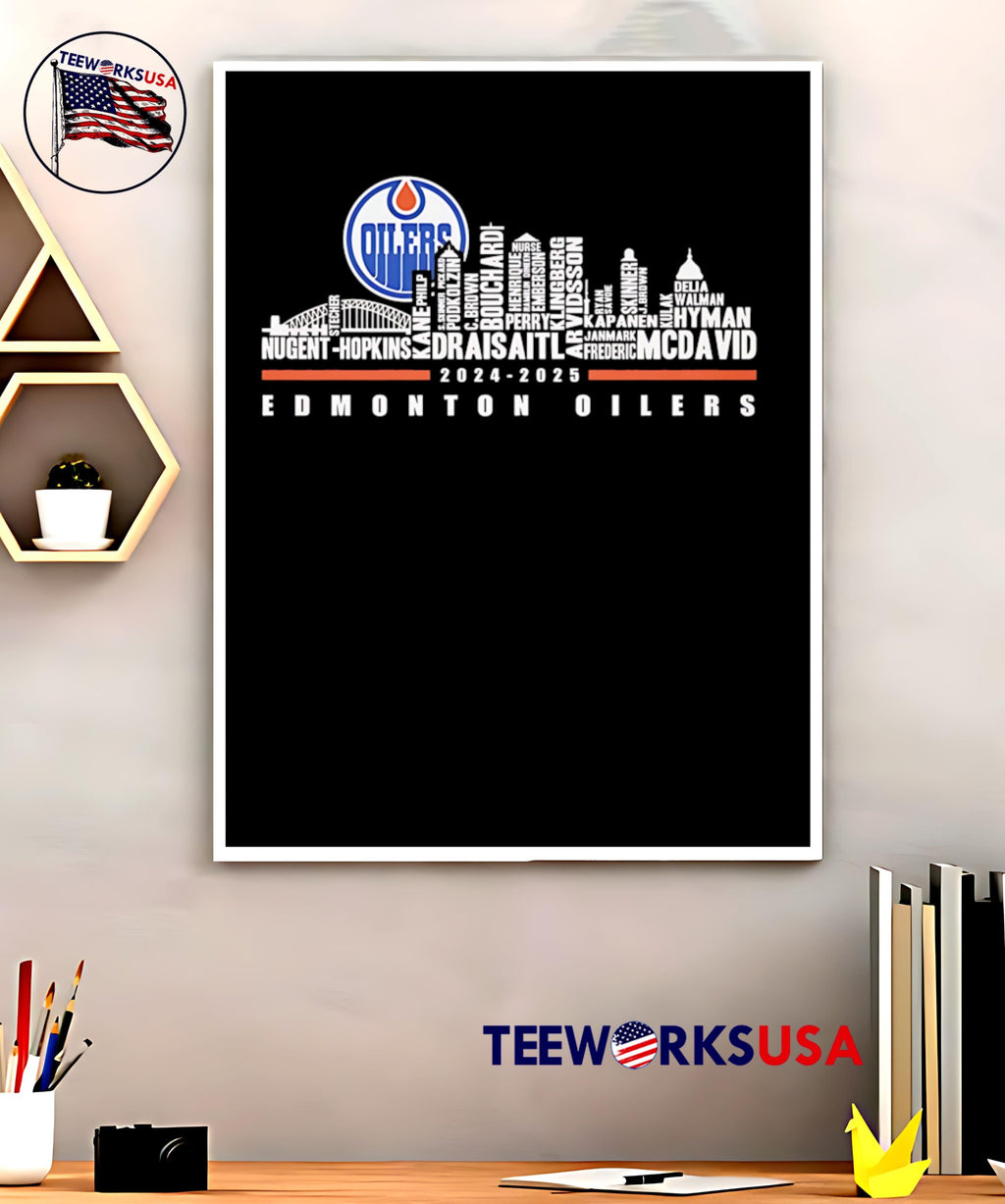 Skyline Edmonton Oilers 2024-2025 - Adult & Kids T-Shirts, Sweatshirts & Hoodies apparel design preview 5