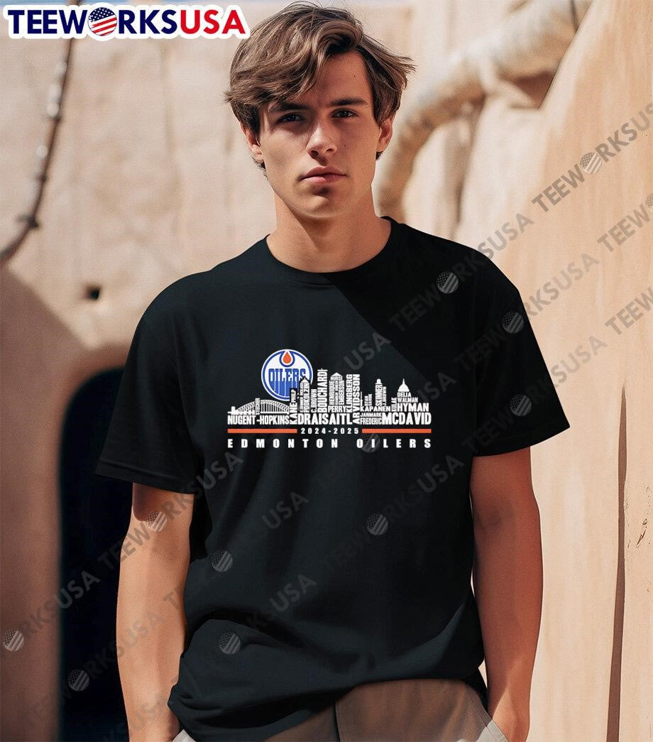 Skyline Edmonton Oilers 2024-2025 - Adult & Kids T-Shirts, Sweatshirts & Hoodies apparel design preview 1