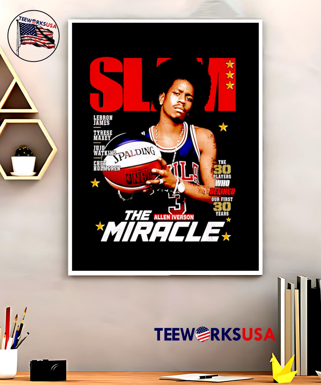 Slam Allen Iverson The Answer Philadelphia 76ers - Adult & Kids T-Shirts, Sweatshirts & Hoodies apparel design preview 5