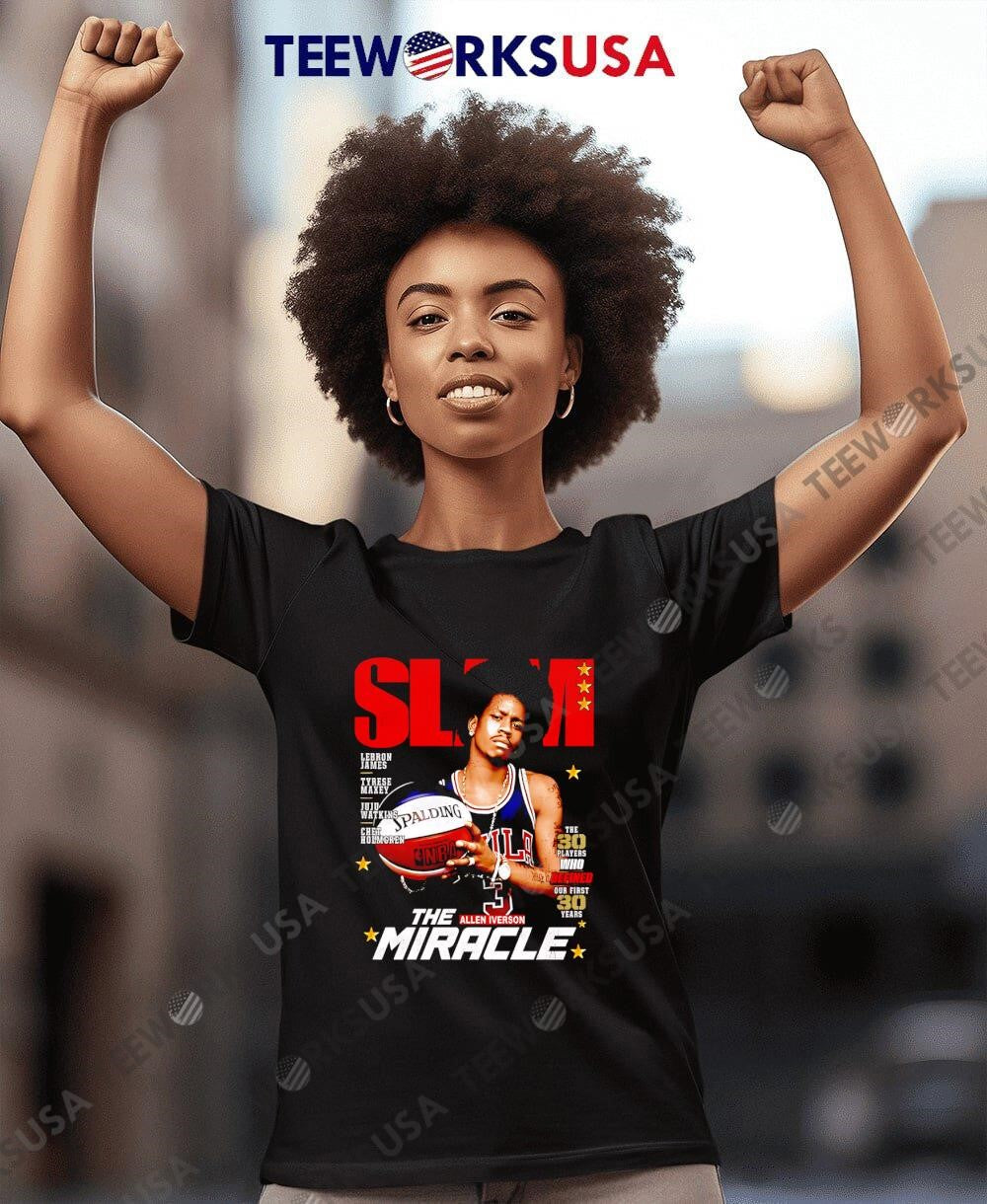 Slam Allen Iverson The Answer Philadelphia 76ers - Adult & Kids T-Shirts, Sweatshirts & Hoodies apparel design preview 7