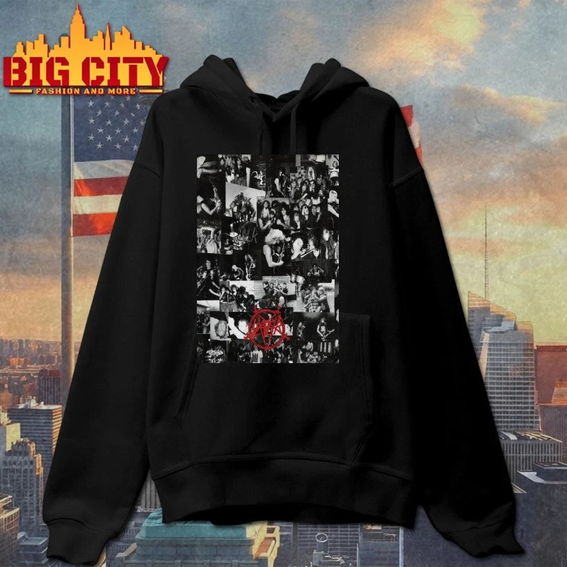 Slayer Hell Awaits Photo Collage Art Print Poster - Adult & Kids T-Shirts, Sweatshirts & Hoodies apparel design preview 2