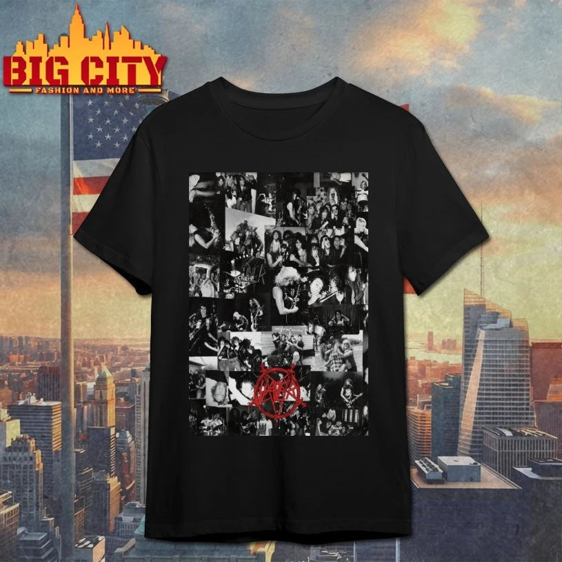Slayer Hell Awaits Photo Collage Art Print Poster - Adult & Kids T-Shirts, Sweatshirts & Hoodies apparel design preview 1