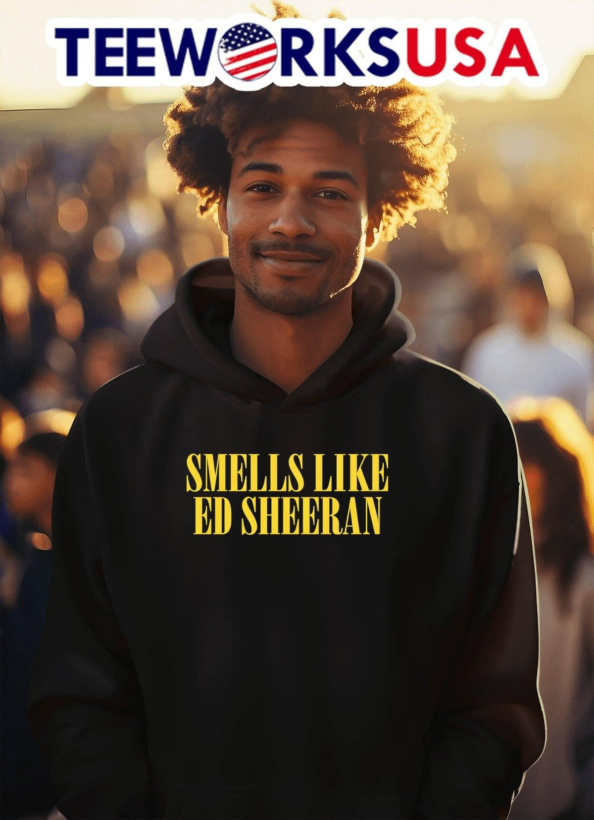 Smells like Ed Sheeran - Adult & Kids T-Shirts, Sweatshirts & Hoodies apparel design preview 2