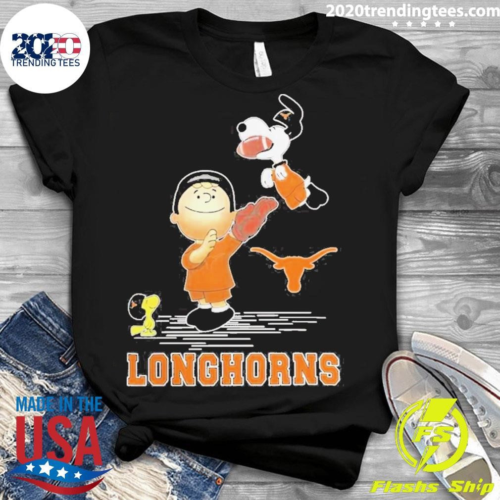 Snoopy And Woodstock Texas Longhorns The Peanuts - Adult & Kids T-Shirts, Sweatshirts & Hoodies apparel design preview 3
