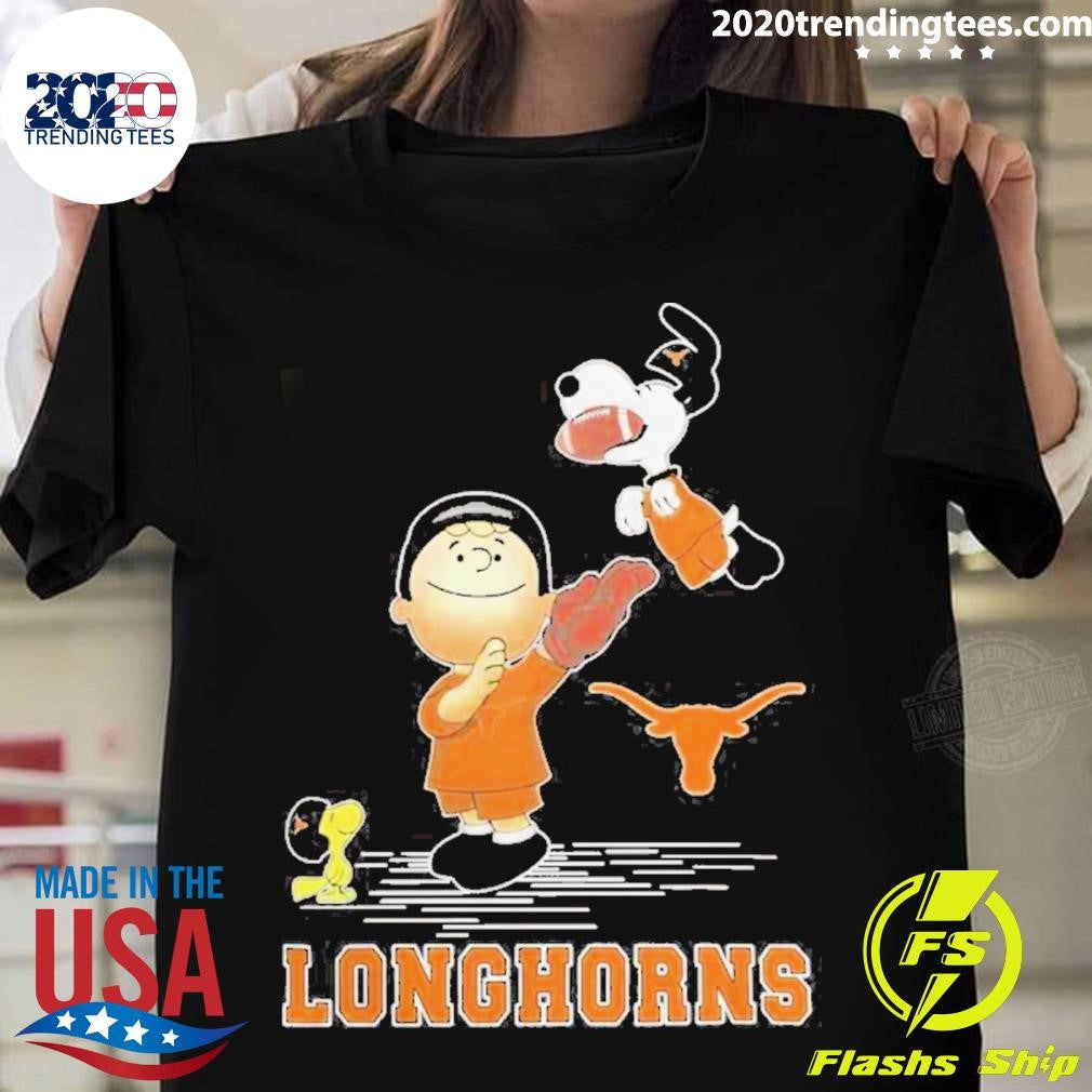 Snoopy And Woodstock Texas Longhorns The Peanuts - Adult & Kids T-Shirts, Sweatshirts & Hoodies apparel design preview 1