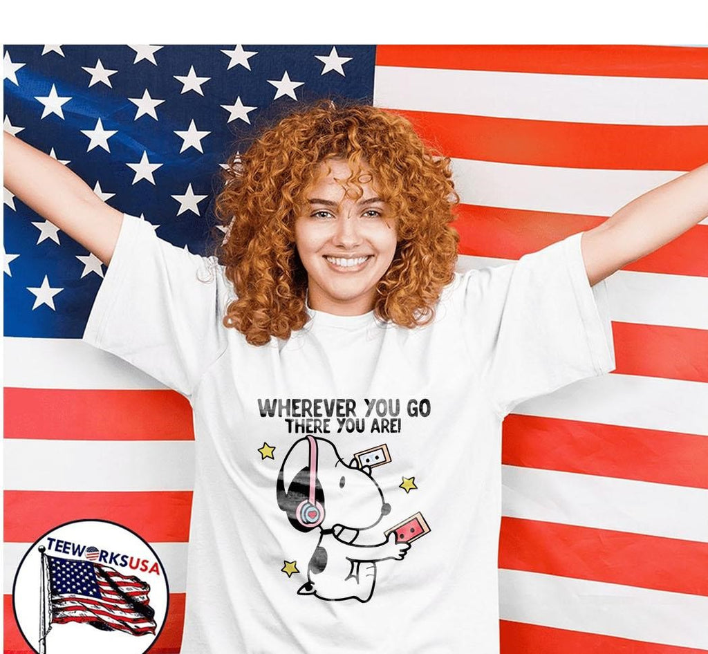Snoopy Wherever You Go there Are - Adult & Kids T-Shirts, Sweatshirts & Hoodies apparel design preview 7