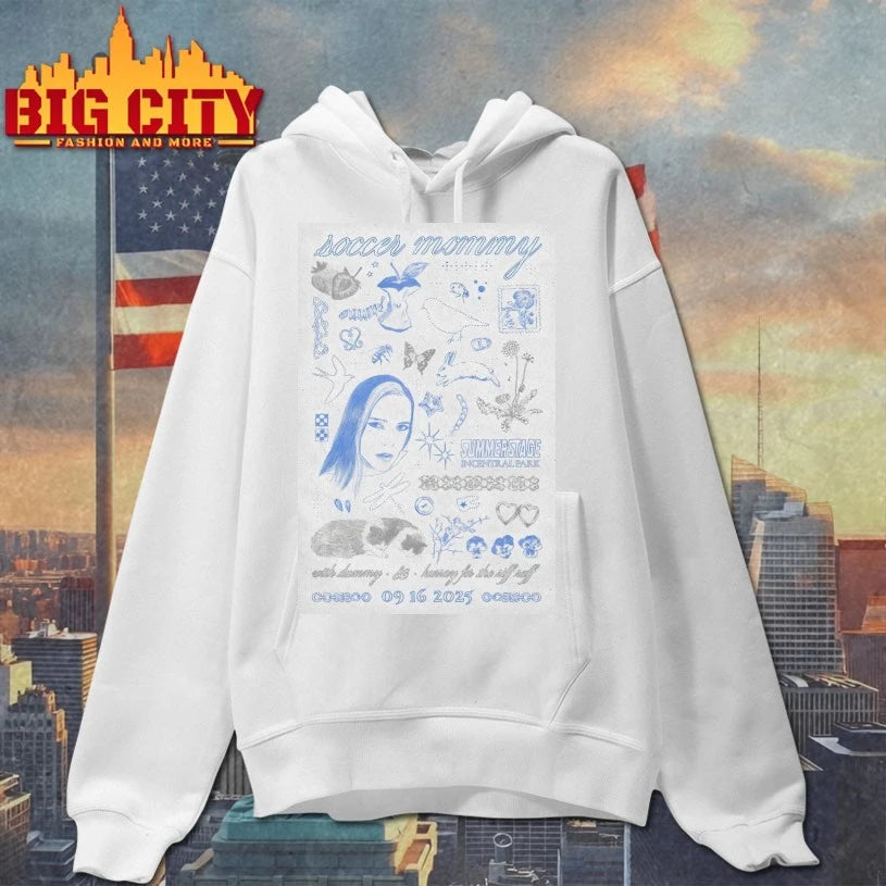 Soccer Mommy Sep 16 2025 New York City at SummerStage - Adult & Kids T-Shirts, Sweatshirts & Hoodies apparel design preview 2