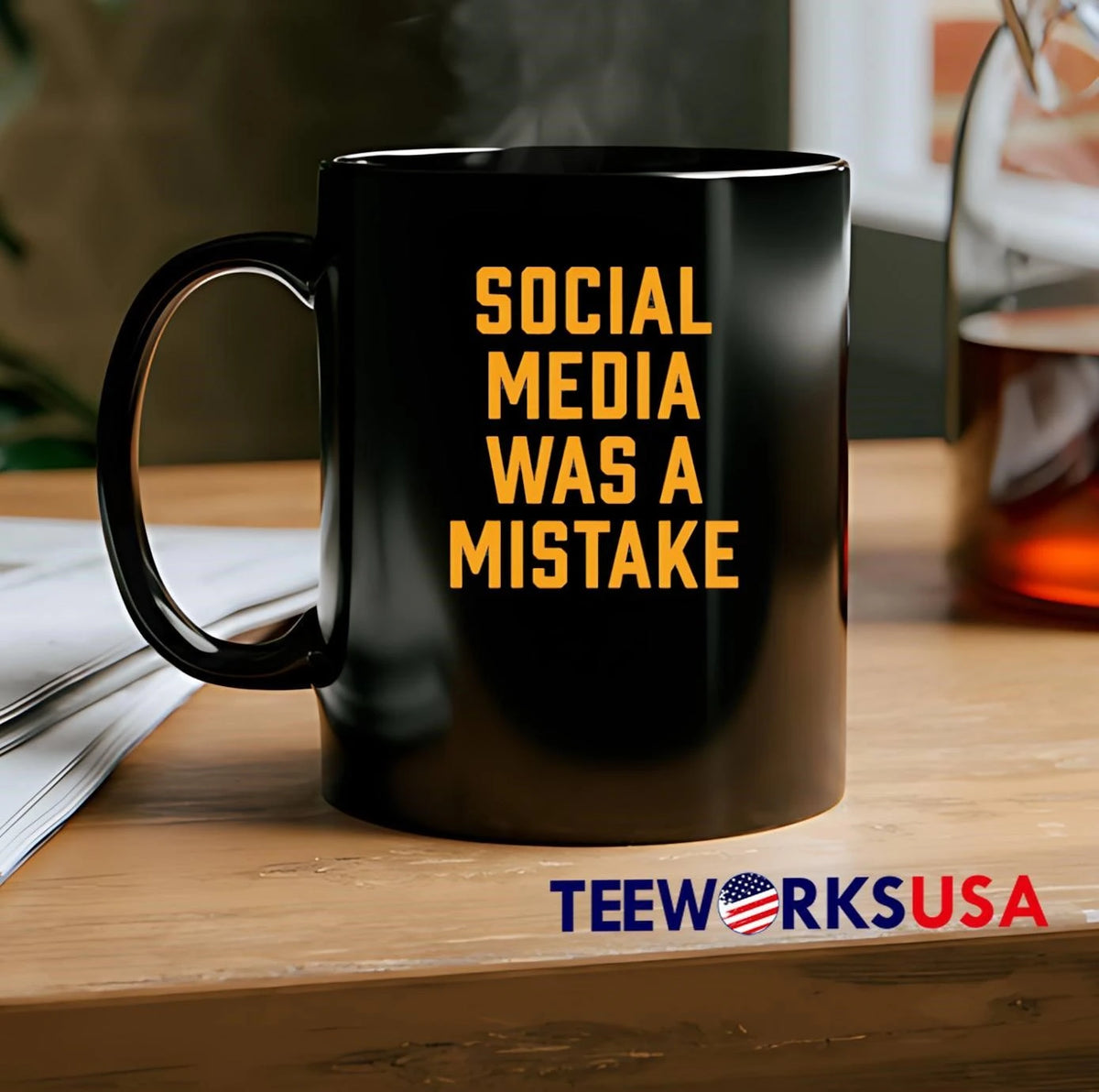 Social Media Was A Mistake - Adult & Kids T-Shirts, Sweatshirts & Hoodies apparel design preview 2