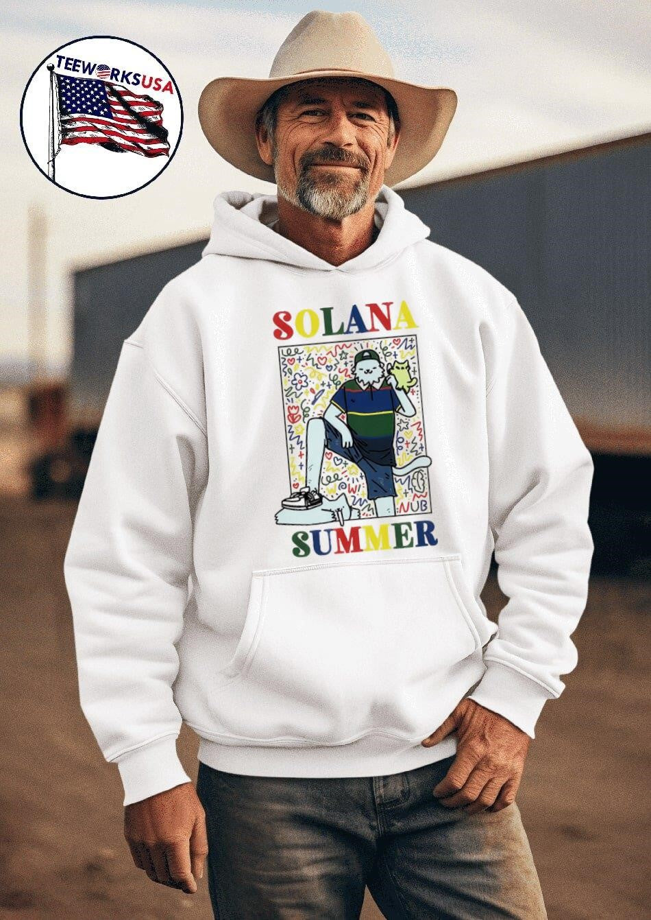 Solana Summer Nub paint - Adult & Kids T-Shirts, Sweatshirts & Hoodies apparel design preview 2
