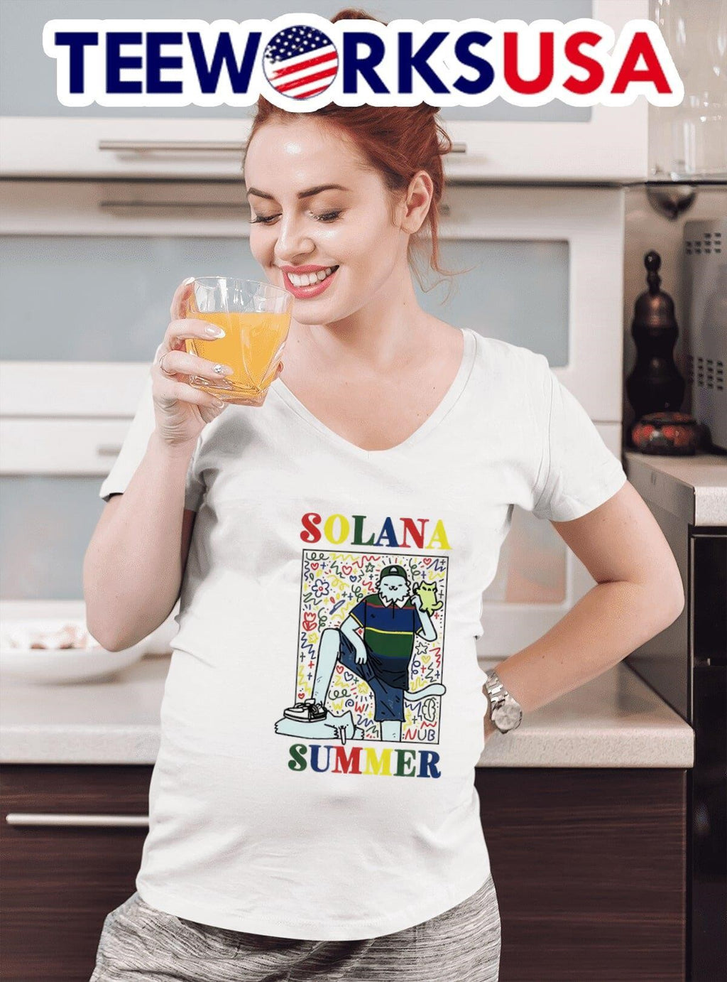 Solana Summer Nub paint - Adult & Kids T-Shirts, Sweatshirts & Hoodies apparel design preview 4