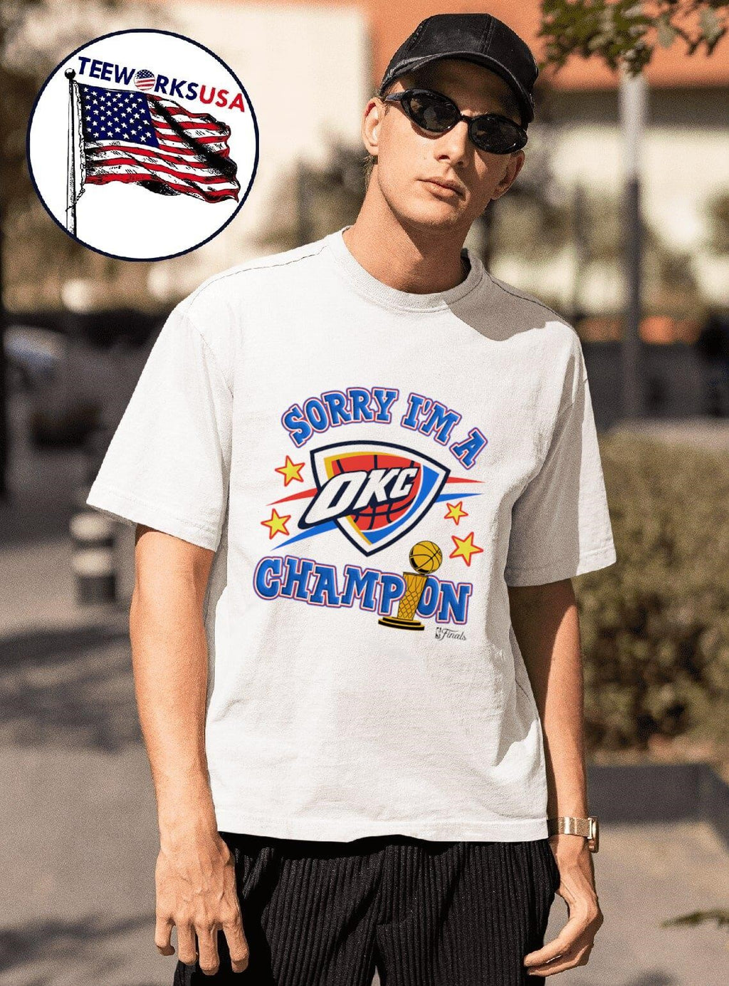 Sorry I'm a Champion Oklahoma City Thunder - Adult & Kids T-Shirts, Sweatshirts & Hoodies apparel design preview 1