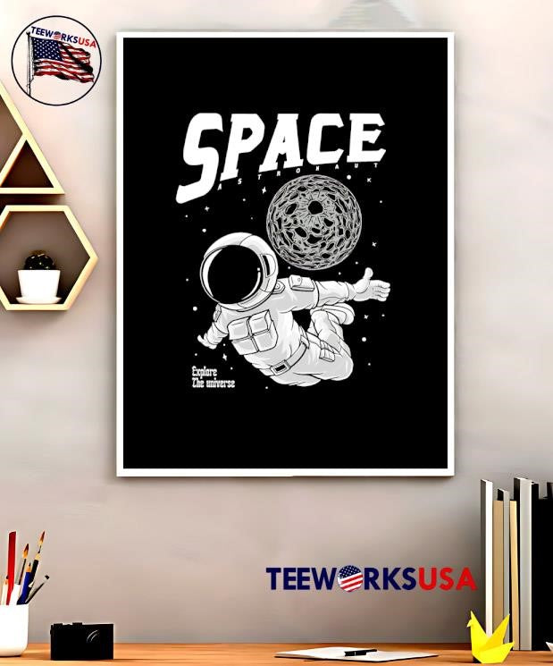 Space Astronaut Explore The Universe - Adult & Kids T-Shirts, Sweatshirts & Hoodies apparel design preview 5
