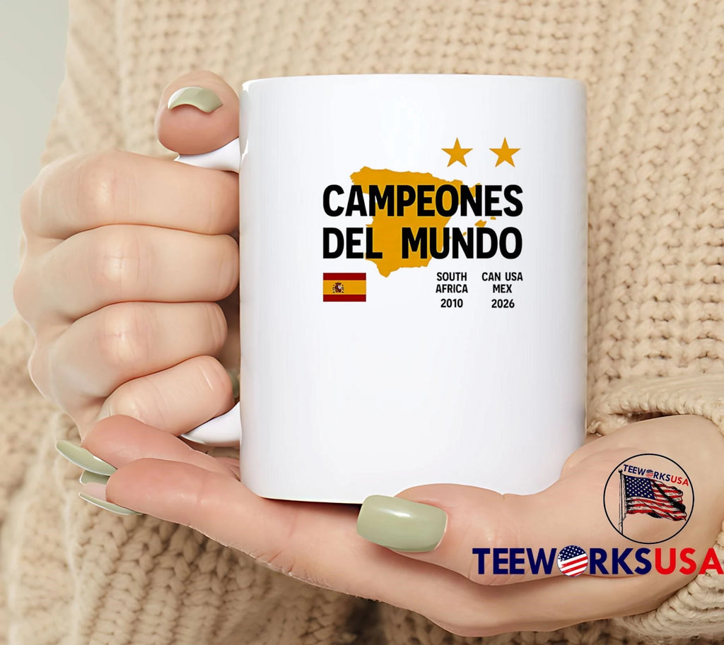 Spain National Soccer Team Apparel Campeones Del - Adult & Kids T-Shirts, Sweatshirts & Hoodies apparel design preview 4
