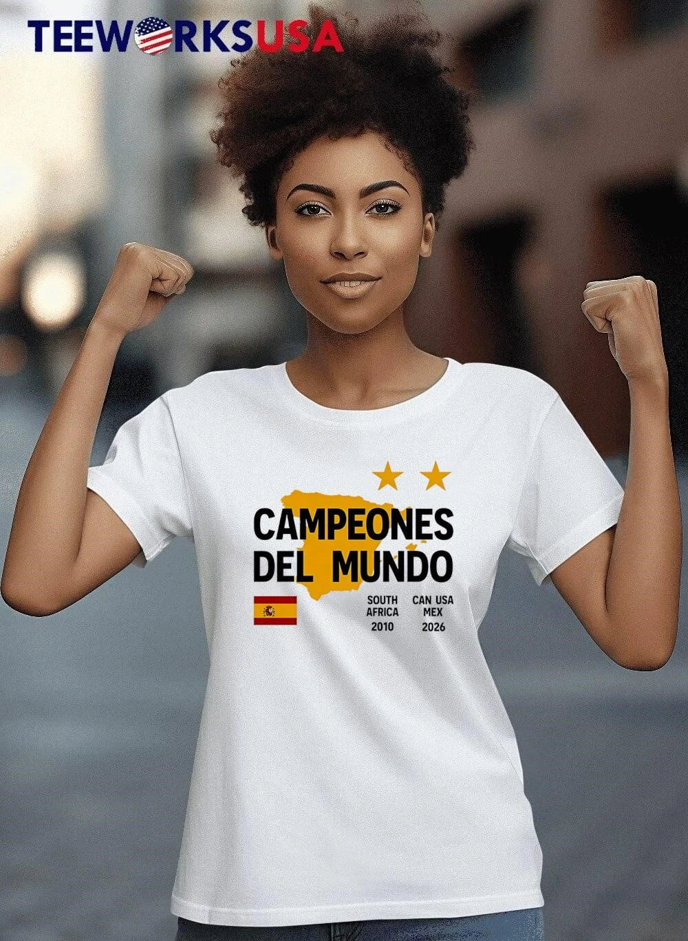 Spain National Soccer Team Apparel Campeones Del - Adult & Kids T-Shirts, Sweatshirts & Hoodies apparel design preview 6