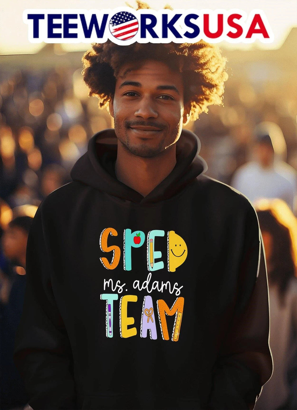 Sped Ms Adams Team - Adult & Kids T-Shirts, Sweatshirts & Hoodies apparel design preview 2