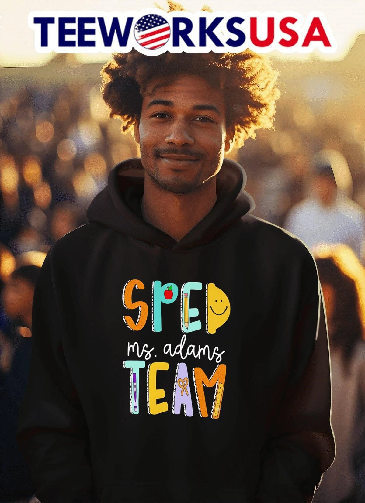 Sped Ms Adams Team - Adult & Kids T-Shirts, Sweatshirts & Hoodies apparel design preview 2